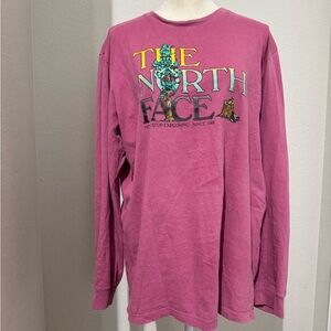 VINTAGE The North Face Pink Long Sleeve Shirt